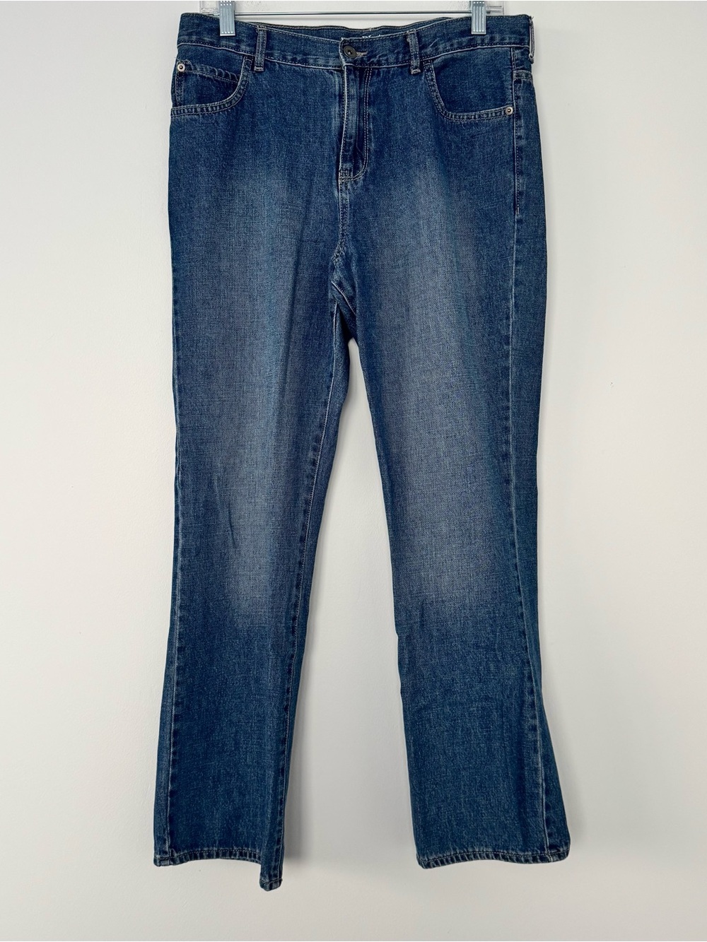 Place Bootcut Jeans Teen 18 Mens 32x30 Husky Blue Denim Medium Wash Semi Bootcut